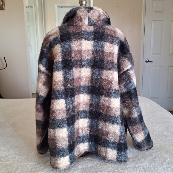 NWT_Knox Rose plaid sweater overcoat - Picture 10 of 12